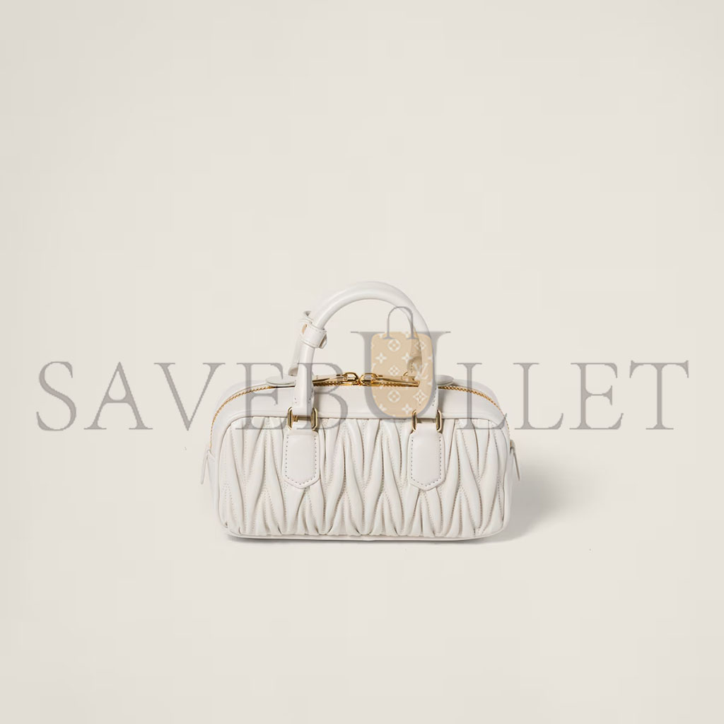 MIU MIU ARCADIE MATELASSÉ NAPPA LEATHER BAG 5BB142 (22*10.5*7.5cm) MIU MIU ARCADIE MATELASSÉ NAPPA LEATHER BAG 5BB142 (22*10.5*7.5cm)